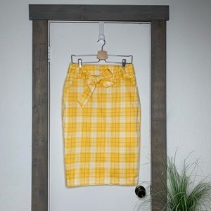 New York and Company Spring Plaid Pencil Skirt